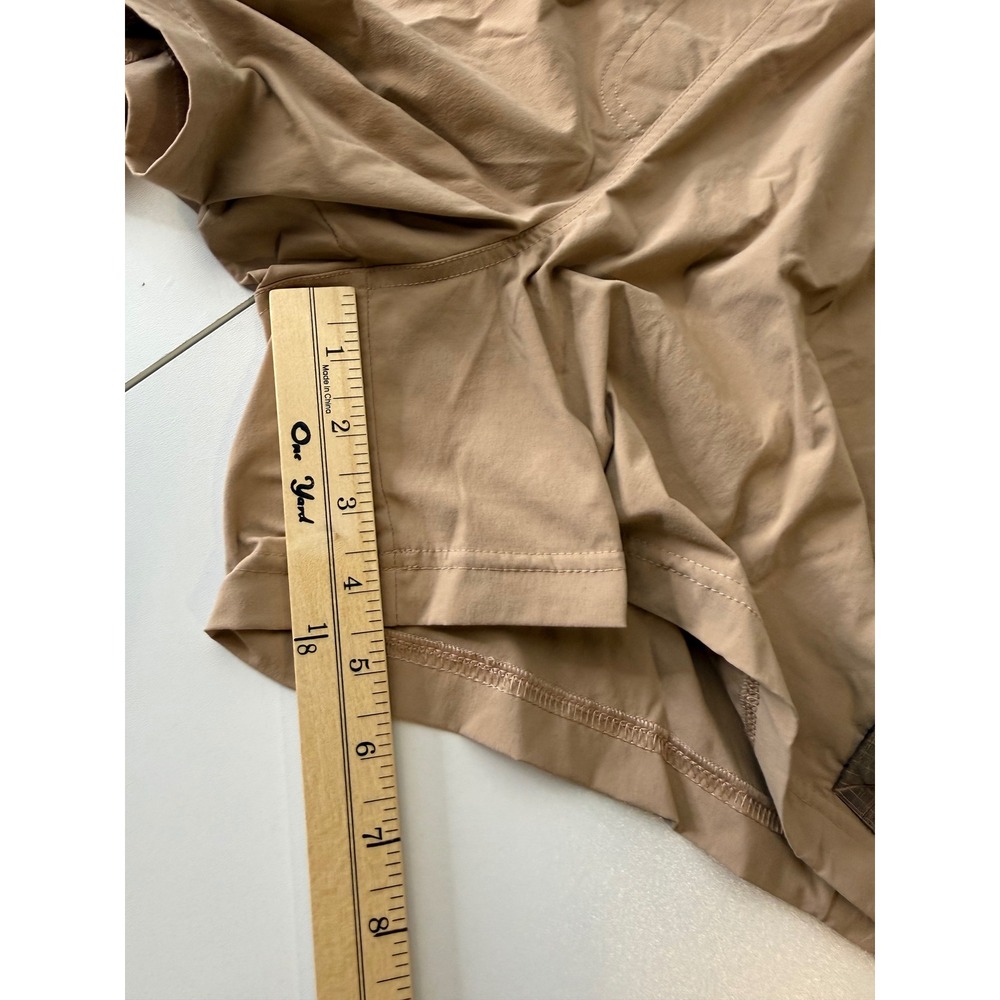 Lululemon Cargo Shorts Women 12 Tan Brown Hiking Utility Detours Welcome - Picture 7 of 9